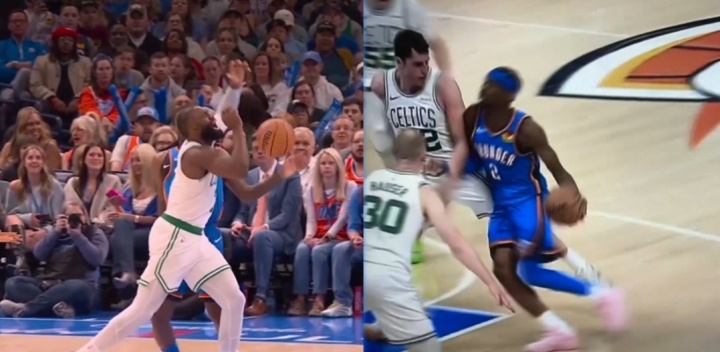 怒批SGA！美媒批评杰伦·布朗玩双标：他也有“不是篮球的动作”